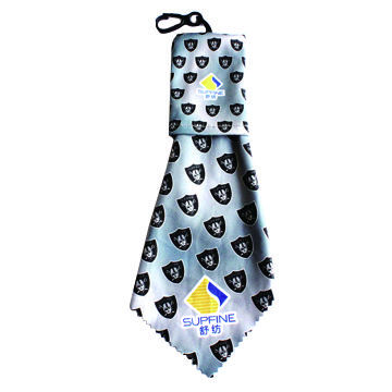 Microfiber glass cleaning cloth with pouch, eco-friendly Meets SGS and European standards