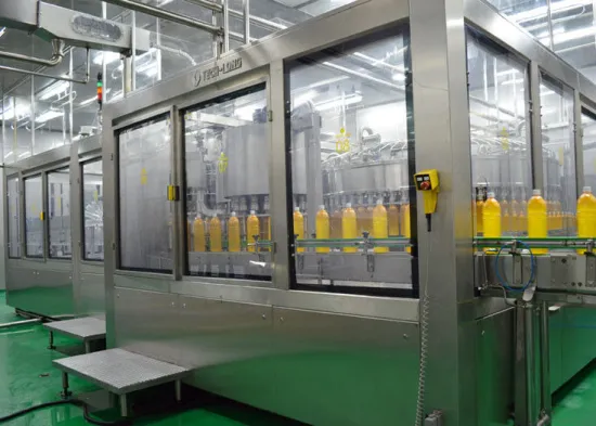 Automatic Fruit Juice Filling Machine, 4-in-1 Pet Bottle Hot Filling Equipment