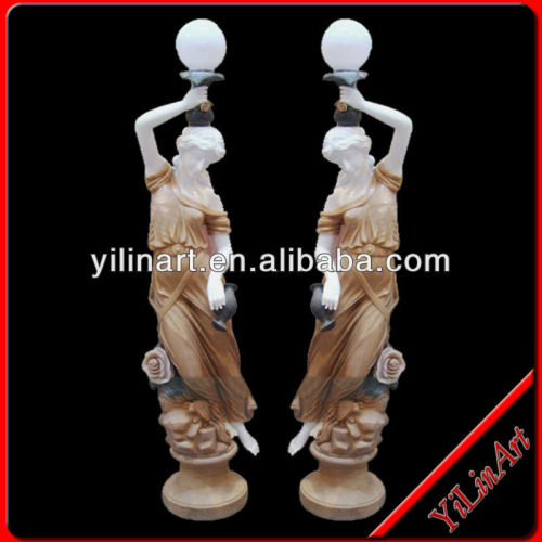 Statues de Jardin, Garden Light Statues of Beautiful lady YL-R412