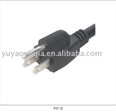 USA 3 pin NEMA 5-15P Plug (UL/CSA certified)