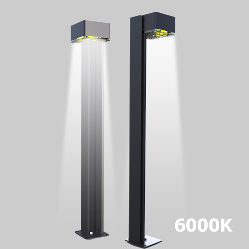 Integrated Aluminum Alloyed Solar Post Light