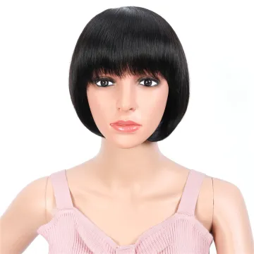 Bob Wigs Human Hair Vendor, Virgin Peruvian Human Hair Wigs Short bob machine made wig