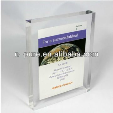 Crystal Cube Paperweight of Screen Printing