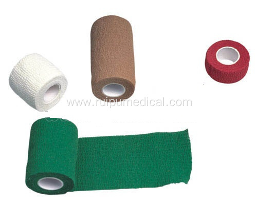 Colorful Latex Free All Cotton Self-Adhesive Elastic Bandage