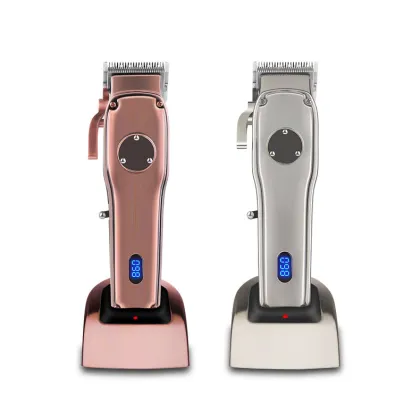 Professional Rechargeable Wireless Barber Clippers for Zero Gapped Men's Haircuts