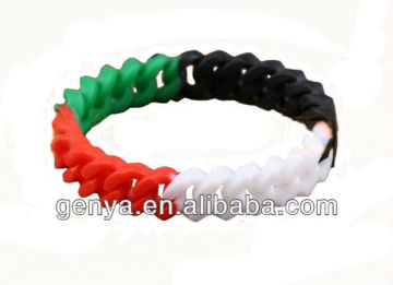 Fashion multi color thin silicone bracelet /Silicone Wristband