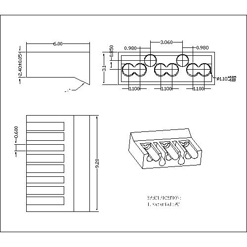ATRP8P8C6TSR-002 Boot 6UP 2DOWN For Cat6