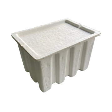 इको-फ्रेंडली मोल्डेड पल्प मोमबत्ती पैकेजिंग बॉक्स स्टोरेज बॉक्स