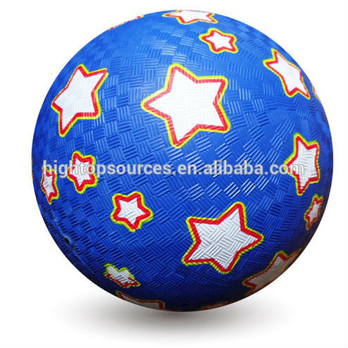 eco-friendly soft rubber playground ball /10" inflatable rubber playground ball