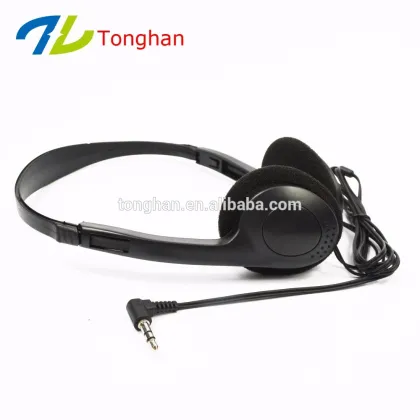 Cheapest Black computer headphones with mic from China headphones manufacturer