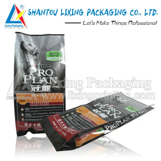 Adult pet food packaging bag