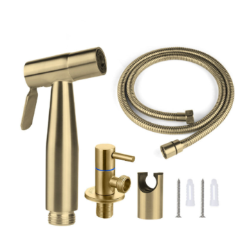 304 Stainless Steel Spray Faucet 3 pcs Full Set - Stock Ready to Ship (Brushed Gold)