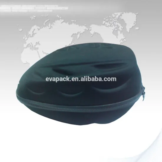 Durable Black EVA Motorcycle Helmet Travel Case with Debossed Logo