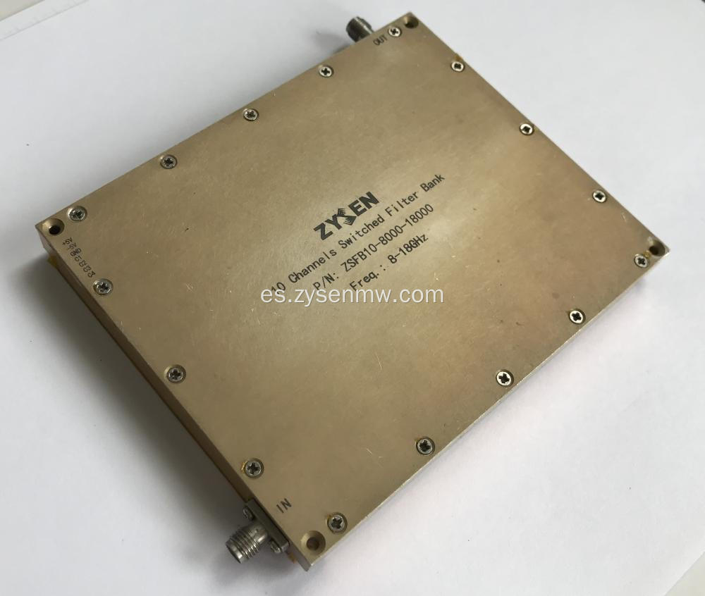 Banco de filtro de filtro de 8-18 GHz 10Channels