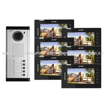 7-inch Touchscreen wired video intercom systems for apartments