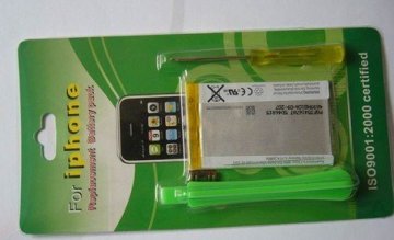 Portable 3000mah 5.0 - 5.5v Iphone Mobile 3gs 3g External Battery Pack Replacement