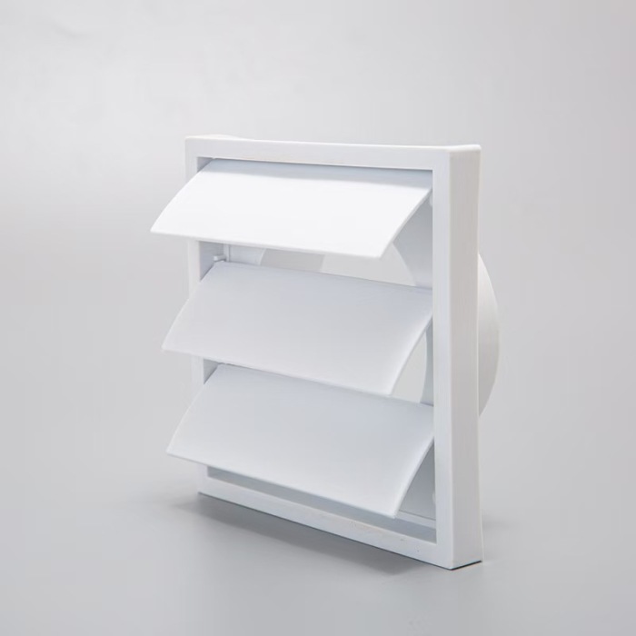 Plastik Gravity Louvre Vent-Rain Defense & Aliran Udara Alami