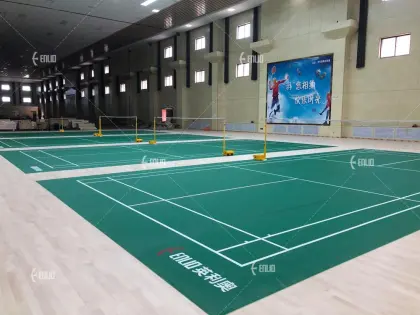 Enlio safest, most durable indoor badminton surface
