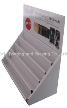 Cosmetic Advertising Corrugated Cardboard Pdq Display With Pantone Color