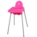 Baby adjustable plastic dining chair