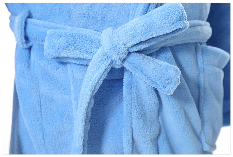 long fleece bathrobe 