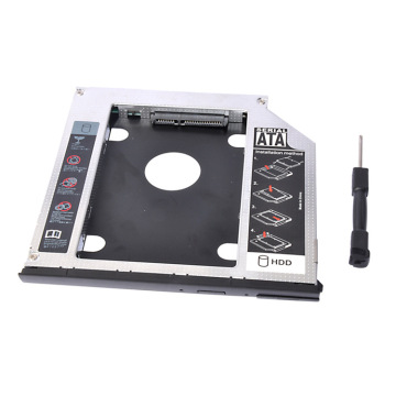 Aluminum Alloy Hard Drive Bracket for 2.5\" SSDs and HDDs - Compatible with 9.5mm, 12.7mm Drive Heights - Laptop Upgrade Solution