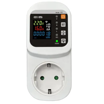 JJSVA-16LW Automatic Refrigerator Protector Socket - Voltage, Current, Leakage Protection