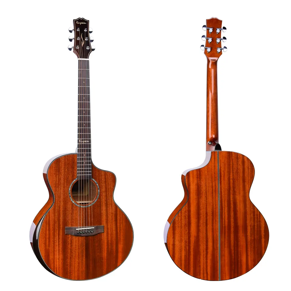 Kaysen K C7 High End Solid Mahogany Acoustic Guitar 6