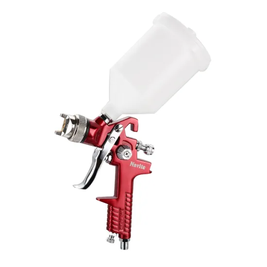 HVLP Stainless Steel Air Spray Gun H827W for Gold Finishing - Model H827