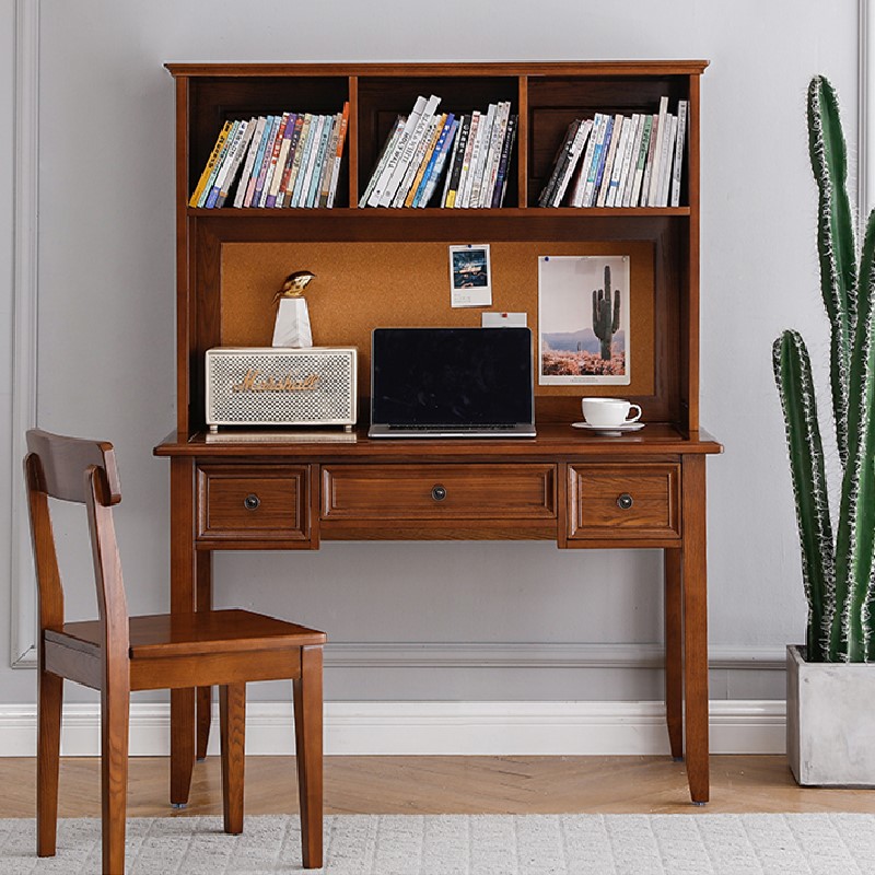 Study Table with Rack Home Wood Writing-Desk