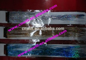 wholesale hair tinsel clip in hair tinsel hair bling tinsel