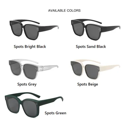 2024 High Quality Polarized Large Frame Fashion Sunglasses for Myopia Driving - Unisex Clip-on