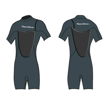 Seaskin Mens Zipperless Shorty Wetsuit untuk menaiki gelombang