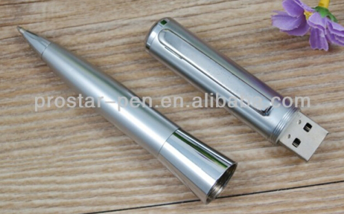 Silvel Metal Ballpoint Pen with USB Metal USB with ballpen
