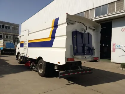 New HOWO 16 ton high pressure flushing sprinkler sweeper truck supplier