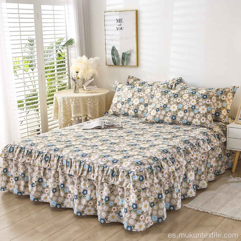 Cabeza de cama de tamaño de algodón de algodón estampado Conjunto a casa