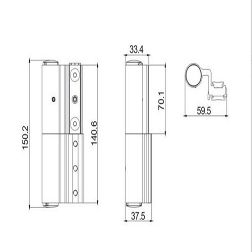 drawing for barrel hinge