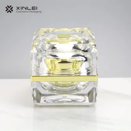 50 g Luxury Square Wide Mouth Cosmetic Jar