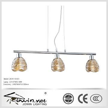 Cognac Glass Flower Shape Pendant Lamp