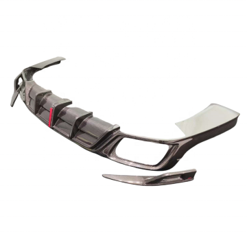 AE Style Carbon Fiber Body Kit Rear Diffuser and Lip for Porsche Panamera 971.2 (2021 and Up)