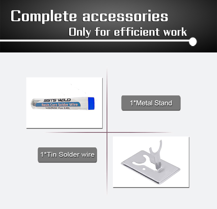 Soldering Iron Kit with ON-Off Switch - Rarlight 9pcs/set SSTS-SIS-0051A: Comprehensive Toolset for Your Soldering Needs