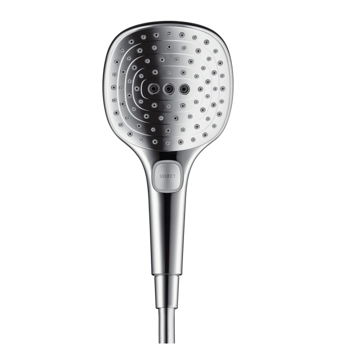 Full Chrome Plating 3 Functions High Quality Adjustable Handheld Shower Head With Select Button