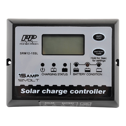 PWM 12V 15A impermeável Solar Carregador