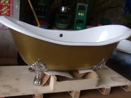 Gold Cast Iron Hot Tub: Luxury Outdoor Spa Solutions