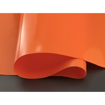 Hojas de plástico de lona de PVC naranja
