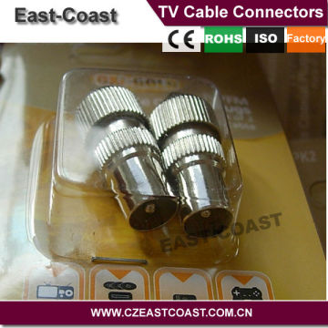 RF Antenna CATV TV FM Coax Cable PAL Male Jack Plug Connector Adapter