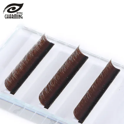 Russian Volume Brown Eyelash Extensions