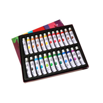 Hot Selling Multi-Color Non-Toxic Aluminum Tube Acrylic Paints for School Art Supplies
