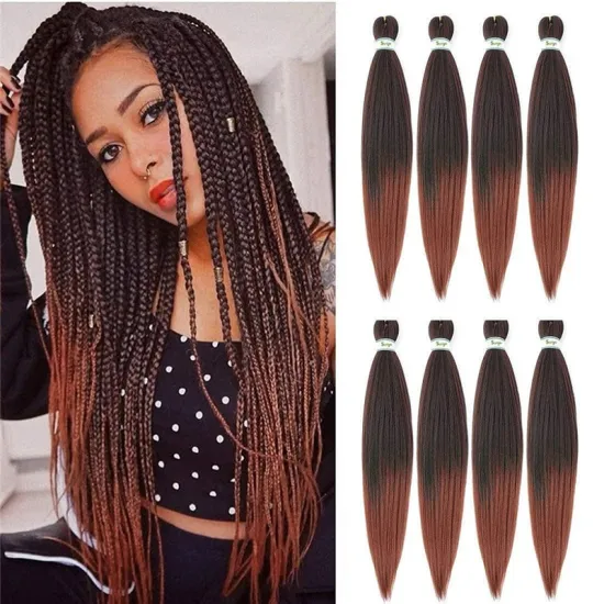 New Arrival Best Hot Water Set Pre Stretched Ez Barids Queen B Xpression Synthetic Prestretched Easy Braiding Hair Extensions