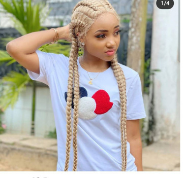 FZY Braid Hair Wig Synthetic Hair Blonde  Wigs 4 Long Box Braided 360 Lace Wigs  with baby hair For Black Women